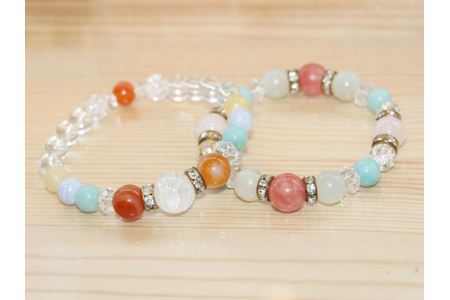 石の愉楽　天然石ブレスレット／ベーシックコース2名様体験券 チケット 体験 ペア 天然石 パワーストーン 〔C-15〕