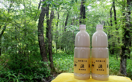 【年内発送 12/21迄受付】〔B-88〕液状湯の花 濃縮 「御汲湯」1000ml×2本 ※着日指定不可