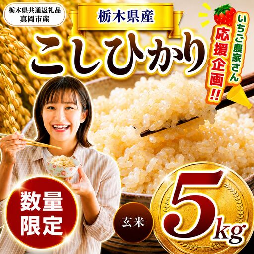 令和7年度 栃木県産こしひかり（玄米） 約5kg