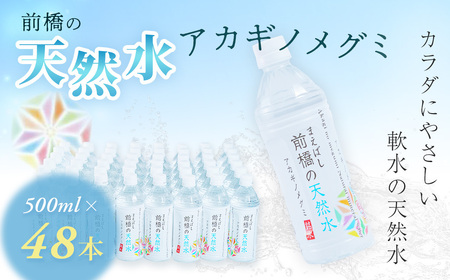 天然水 アカギノメグミ 500ml×２ケース 48本 24L｜ ﾐﾈﾗﾙｳｫｰﾀｰ 防災 備蓄 水 ミネラルウォーター 備蓄 水 ﾐﾈﾗﾙｳｫｰﾀｰ 備蓄 みず 水 軟水 ミネラルウォーター 水 天然水 備蓄 軟水 防災