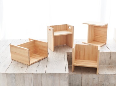 こどものためのいす　取っ手付き