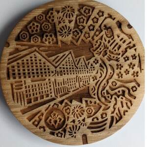 桐生市デザインマンホールコースター(竹)【1408869】