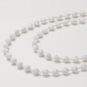 刺繍ネックレス　スフィアラメ(シルバー)【1628337】