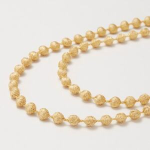 刺繍ネックレス　スフィアラメ(ゴールド)【1628344】