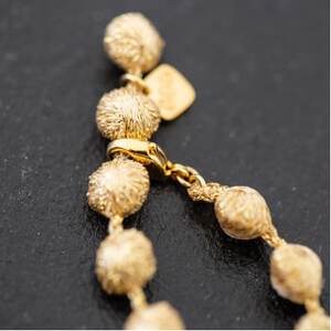 刺繍ネックレス　スフィアラメ(ゴールド)【1628344】