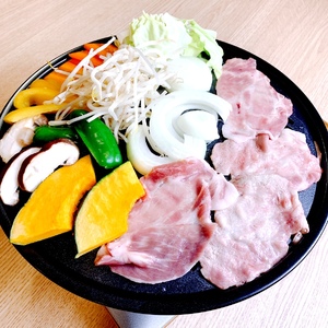 モリのブタさん「豚もも塩タレ薄切り」　270g×4袋　豚肉　ぶたにく　ブタニク　モモ肉　味付け　塩味　豚肉薄切　焼肉　BBQ　北海道産