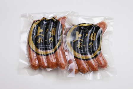 上ノ国ポークウインナー３種類食べ比べセット「プレーン＆バジル＆ガーリック」　90g×各2パック