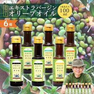 クラフトオリーブオイル(6本セット)プレーン・バジル・ガーリック・大葉・ゆず・レモン_調味料 オリーブオイル 食用油 _【1585604】