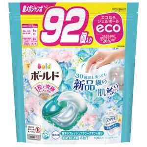 ボールド洗濯洗剤ジェルボール詰替用フレッシュフラワーサボン92粒×4袋(合計368粒)【1537237】