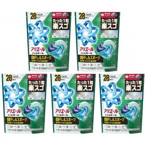 P＆G　アリエールジェルボールプロ　部屋干し用　つめかえハイパージャンボサイズ(28個入り)×5個_雑貨・日用品 洗剤 日用品 _【1591385】