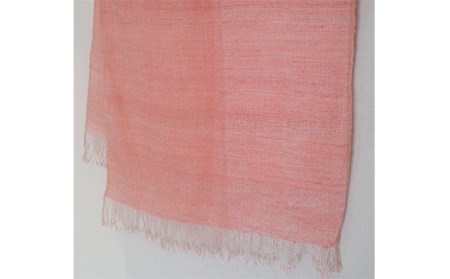 手織り草木染め手紡ぎ真綿糸（絹100％）とピュアカシミヤのストール（桐箱入り基本サイズ） F20E-372