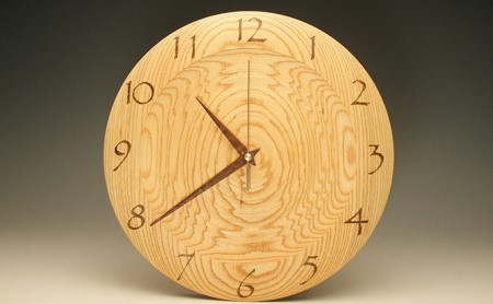 木の時計 欅(筋目) 29.7cm