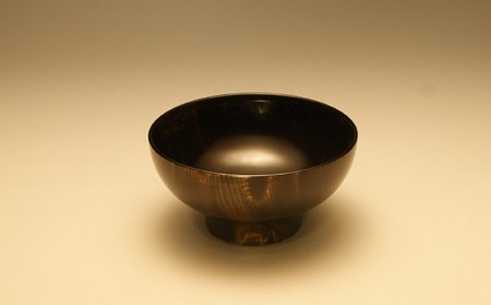 No.346 漆器 栃造ボウル(黒)