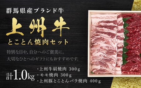 上州牛肩・モモ焼肉・上州豚とことん焼肉セット ANP005