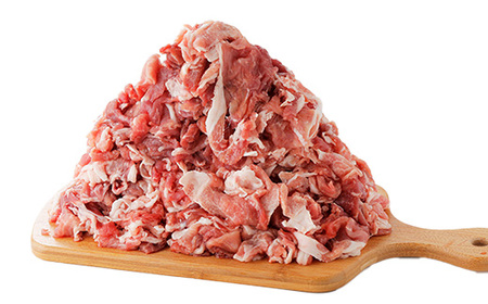 冷凍上州麦豚 モモカタ切落し 約2.4kg_肉 豚肉 _【配送不可地域:離島】【1082407】