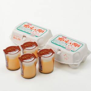 【毎月定期便】岩田のおいしい卵と 黄金プリンのセット全3回【配送不可地域：離島・北海道・沖縄県・中国・四国・九州】【4079451】