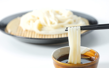 【のし付き】山里水沢うどん2人前×4袋【1427683】