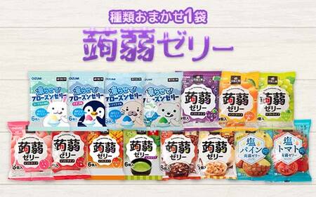 1,000 円寄附で!お試し返礼品!下仁田の蒟蒻ゼリーソフトタイプ 種類おまかせ 1袋(6粒入り) F21K-659