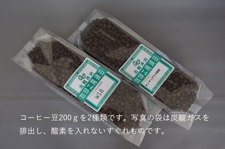 選りすぐり農園のコーヒー豆セット NO.1（豆のまま）【珈琲 ギフト おすすめ 群馬県 長野原町 北軽井沢】