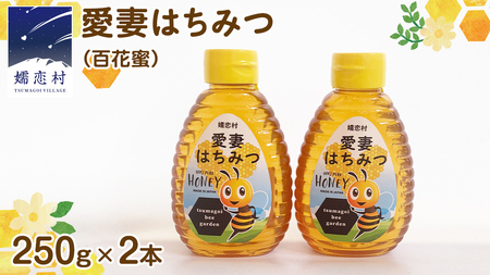 愛妻はちみつ ( 百花 ) 250g × 2個 セット はちみつ ハチミツ 国産 蜂蜜 群馬 おすすめ つまごいビーガーデン [AC004tu]