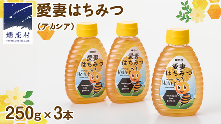 嬬恋村 愛妻はちみつ ( アカシア ) 250g × 3個セット [AC010tu]