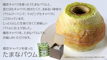 嬬恋 キャベツ づくし! バウムクーヘン ・ ロールキャベツ ・ ドレッシング のキャベツ特選 セット [AH034tu]
