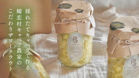 手作り 惣菜 セット 嬬恋ザワークラウト 2種 ・ キャベツの佃煮 1本 [AF032tu]