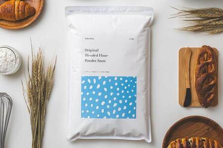 北海道産 「春よ恋」「ゆめちから」ブレンド小麦粉 パウダースノー（パン用強力粉）7.5kg MROBI011