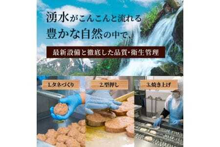 もち豚ハンバーグ7個セット シェモワ