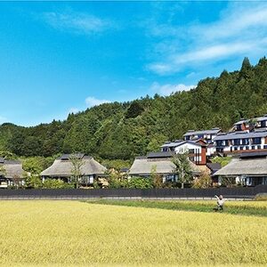 憧れの宿【悠湯里庵】　眺望の別館悠山『平日限定　1泊朝食付きプラン』　2名様宿泊招待券_旅行券・チケット 宿泊券  _【1026843】