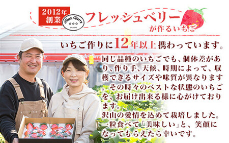 群馬県 やよいひめ いちご 約920g【3年連続金賞受賞】
