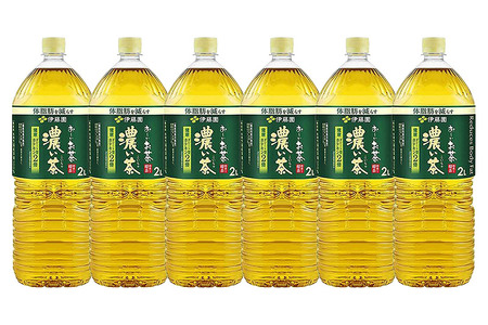 《定期便3ヶ月》お～いお茶濃い茶＜2L×6本＞【1ケース】伊藤園