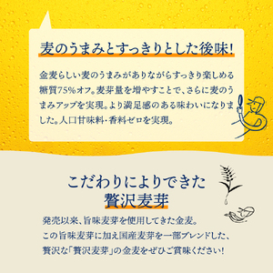 【2ヵ月定期便】2箱セット サントリー　金麦　糖質75％オフ 350ml×24本 2ヶ月コース(計4箱) 〈天然水のビール工場〉 群馬 送料無料 お取り寄せ お酒 生ビール お中元 ギフト 贈り物 プレゼント 人気 おすすめ 家飲み 晩酌 バーベキュー キャンプ ソロキャン アウトドア ※沖縄・離島配送不可