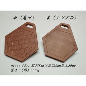 新素材アイセルウッド80！樹脂製薪割り台！刃物を傷めにくいちょうどいい硬さ！六角薪割り台(亀甲)