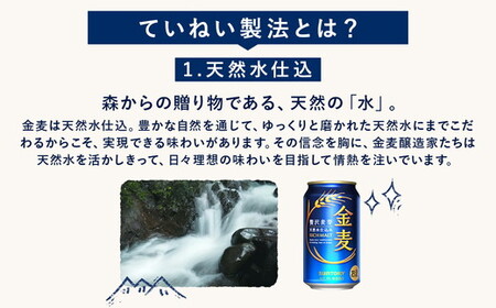 【3か月定期便】 サントリー　金麦（350ml×24本）（萩原酒店）