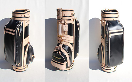 【小山ゴルフバック製作所】キャディバッグ CB-01 <PVC×栃木レザー> 【11100-0970】