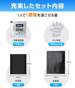 簡易トイレ 30回 【11100-1632-1】