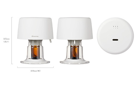 リズム アロマディフューザー AROMAFUN hour ホワイト 【11100-1814】