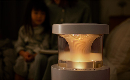 リズム プールレス加湿器 MIST 350 ウォームグレー　【11100-1816】