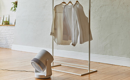 リズム 大風量2重反転ファン搭載サーキュレーター Silky Wind Circulator ライトグレー　【11100-1822】