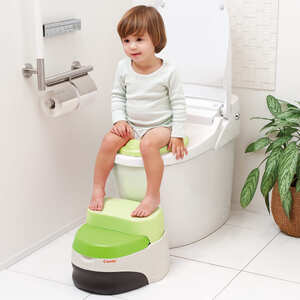 【118661】ベビーレーベル　洋式おまるでステップ　グレー（GL）　【11100-1715】