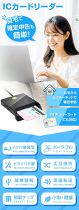 4in1カードリーダー　IC608　【11100-1979】