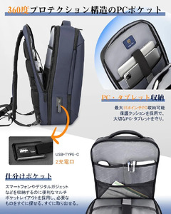 NEWTRIP2201　リュックサック　ネイビー　【11100-2034】