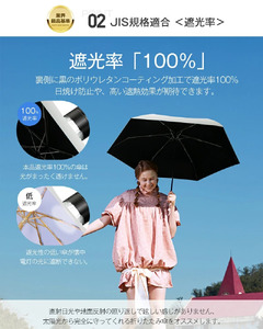 自動開閉折りたたみ傘 6本骨　ブラック　【11100-2039】