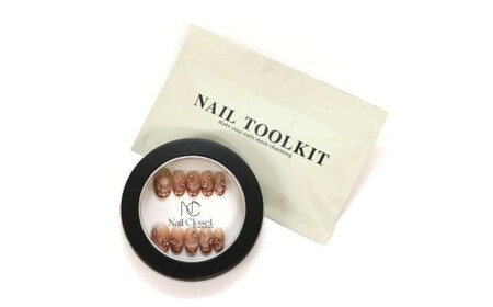 ネイルチップ ショート【飴色の華】Sサイズ Antellijan大宮ネイルサロンのハンドメイド S1-S