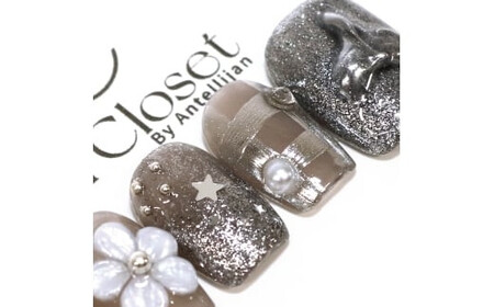 ネイルチップ ショート【星霞】Mサイズ Antellijan大宮ネイルサロンのハンドメイド S4-M