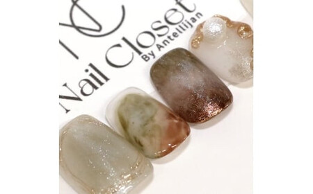 ネイルチップ ショート【玉響】Mサイズ Antellijan大宮ネイルサロンのハンドメイド S5-M