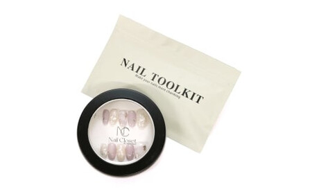 ネイルチップ ミディアム【月紫】Sサイズ Antellijan大宮ネイルサロンのハンドメイド M3-S