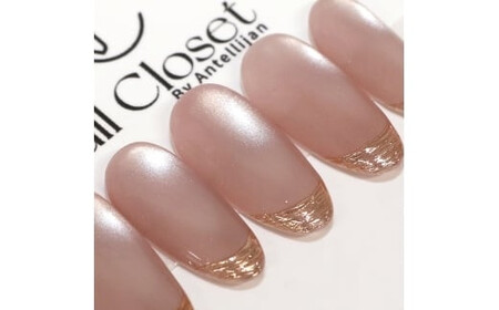 ネイルチップ ミディアム【艶羽衣】Mサイズ Antellijan大宮ネイルサロンのハンドメイド M5-M