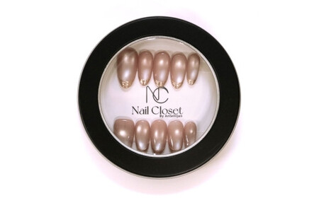 ネイルチップ　ミディアム【艶羽衣】Lサイズ　Antellijan大宮ネイルサロンのハンドメイド　M5-L